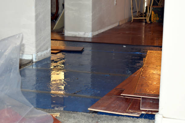 Professional Burst Pipe Cleanup technician working in Badin, NC